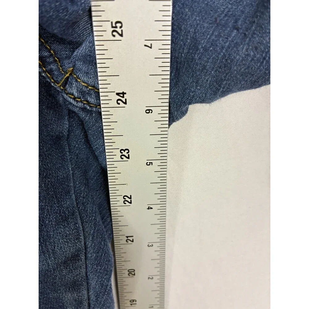 GUESS Men's Distressed Blue Denim Jogger Jeans Size 31 Stretch Tapered Cuffed